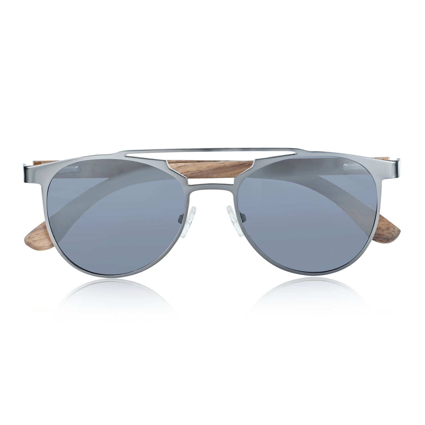 Earth Wood Positano Polarized Sunglasses - Dark Brown/Black - ESG602-1