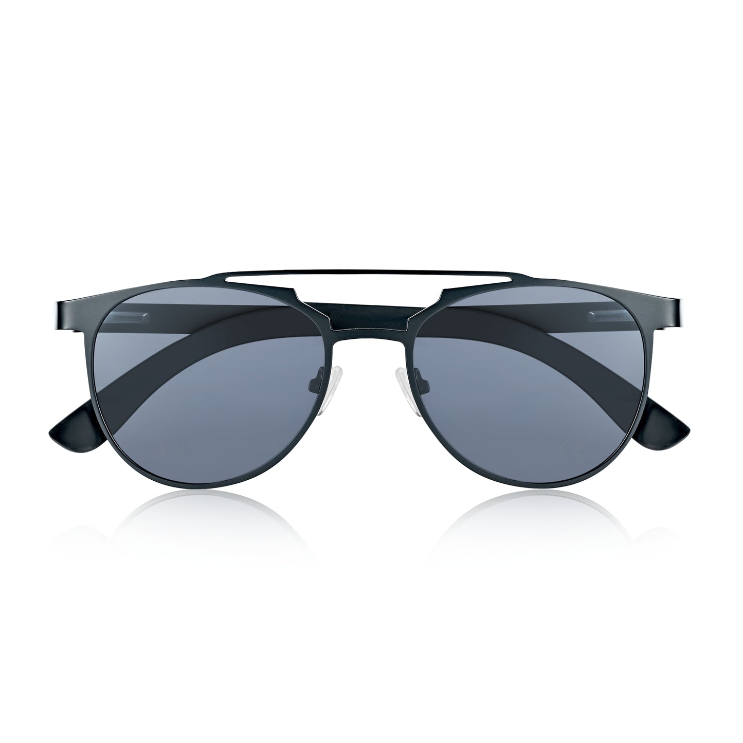 Earth Wood Positano Polarized Sunglasses - Black/Black - ESG602-3