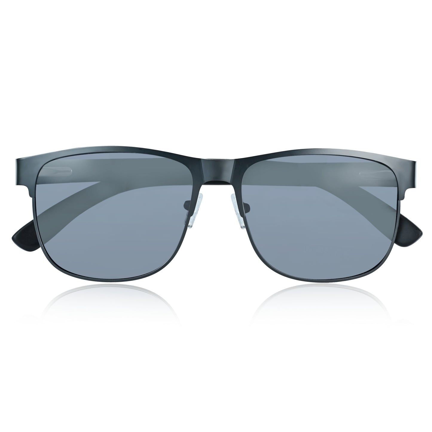Earth Wood Troon Polarized Sunglasses - Black/Black - ESG603-1