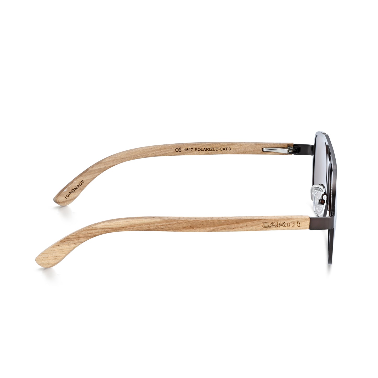 Earth Wood Avila Polarized Sunglasses - Zebra/Brown - ESG604-2