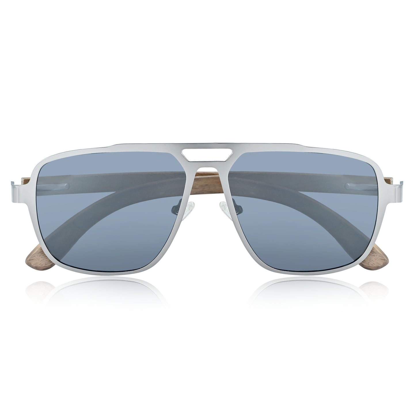 Earth Wood Avila Polarized Sunglasses - Dark Brown/Black - ESG604-3