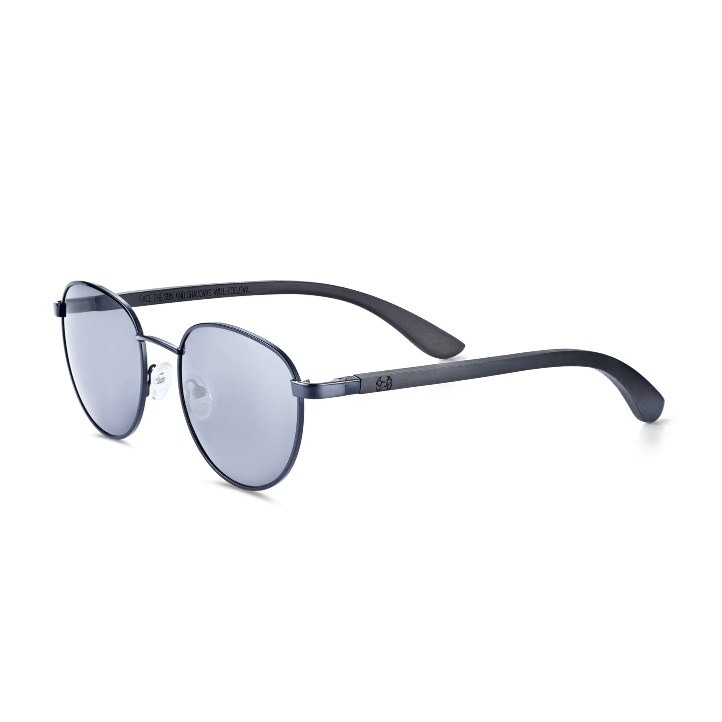 Earth Wood Boracay Polarized Sunglasses - Black/Black - ESG605-1