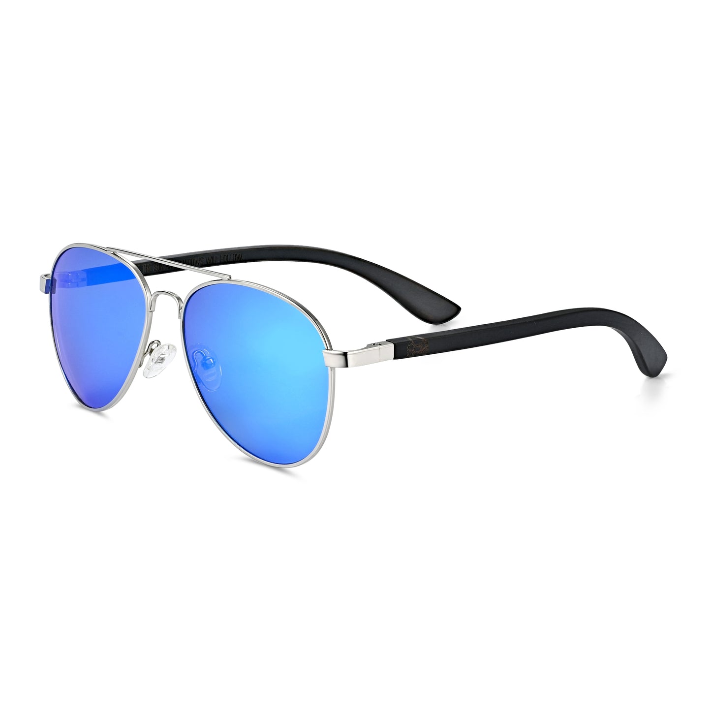 Earth Wood Sayulita Polarized Sunglasses - Dark Brown/Blue - ESG606-1