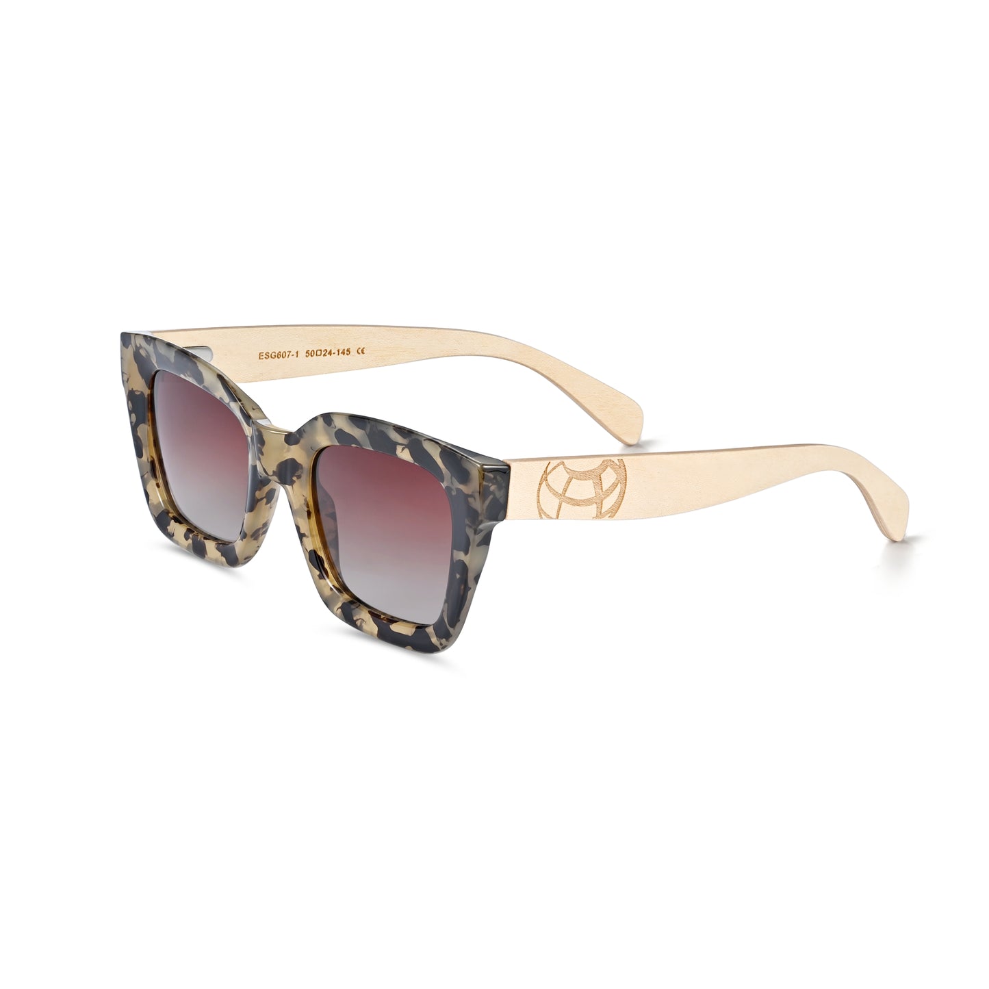 Earth Wood Antalya Polarized Sunglasses - Maple/Brown - ESG607-1