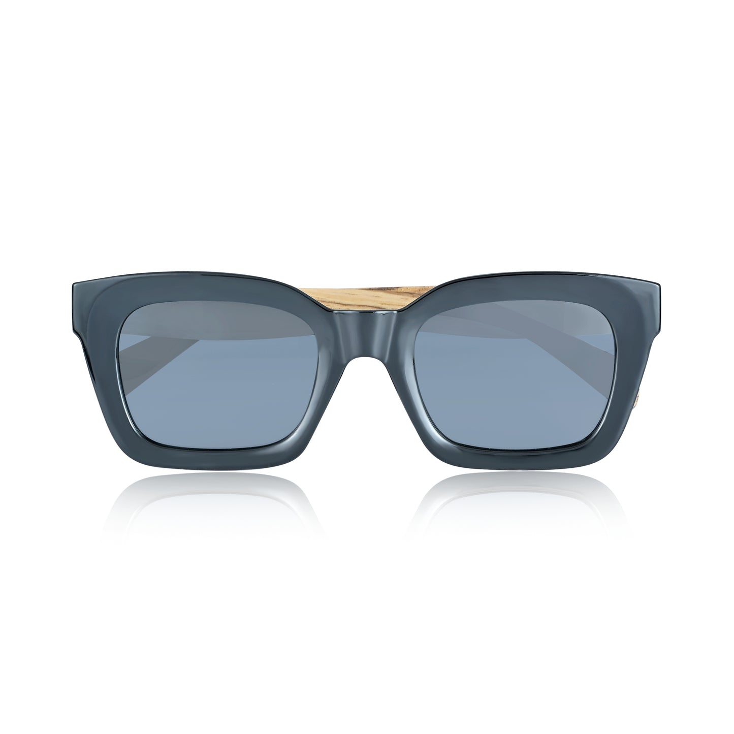 Earth Wood Antalya Polarized Sunglasses - Zebra/Grey - ESG607-3