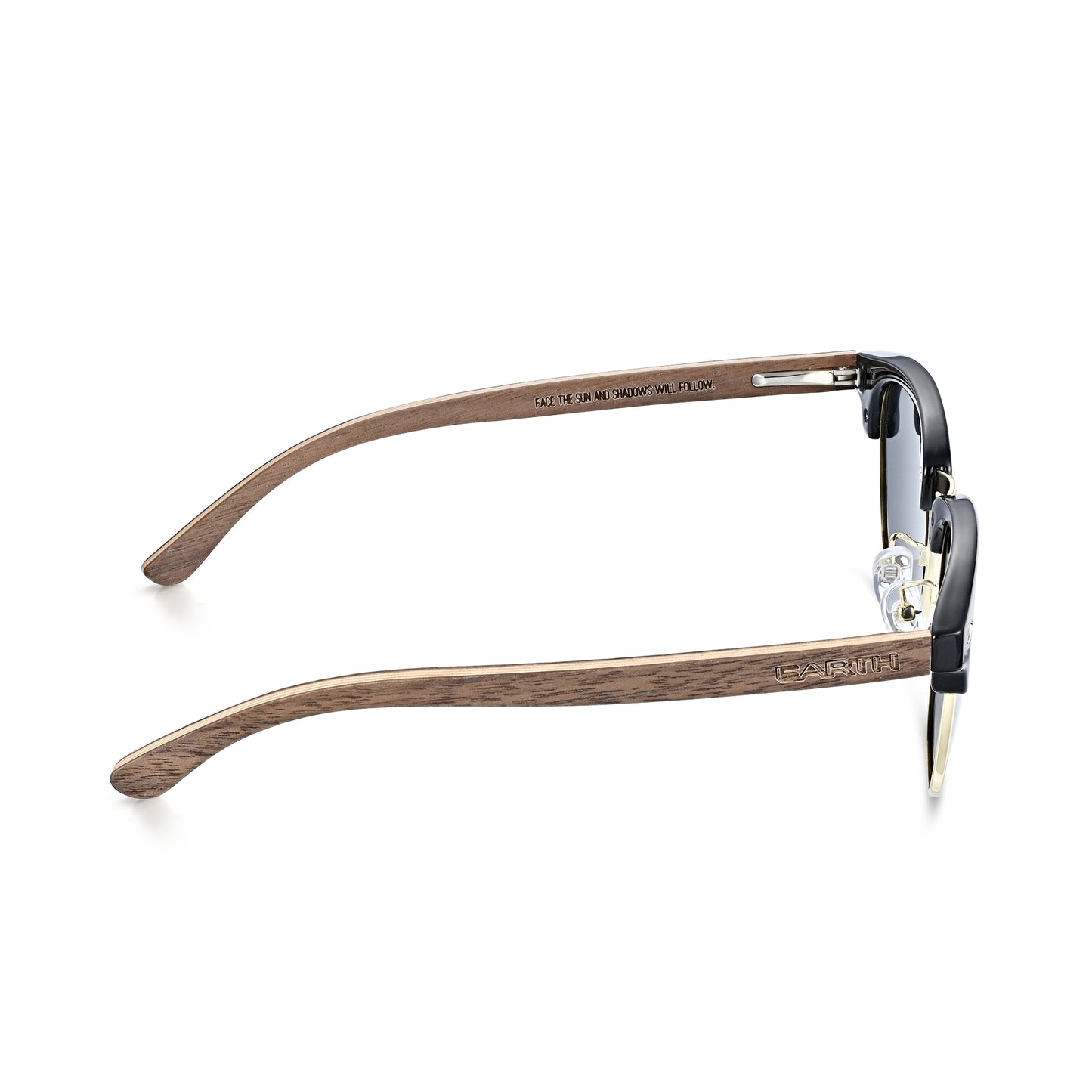 Earth Wood Marokopa Polarized Sunglasses - Walnut/Grey - ESG609-1