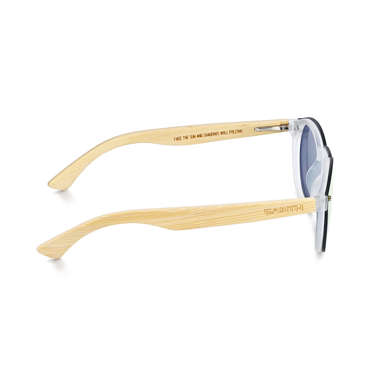 Earth Wood Tulum Polarized Sunglasses - Bamboo/Green - ESG611-1