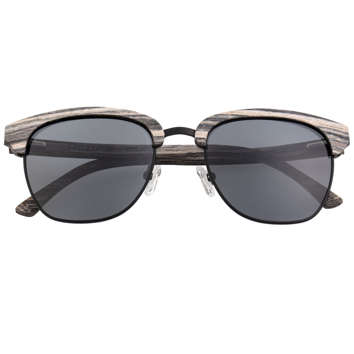 Earth Wood Sassel Polarized Sunglasses - Grey Vine/Black - ESG045GB