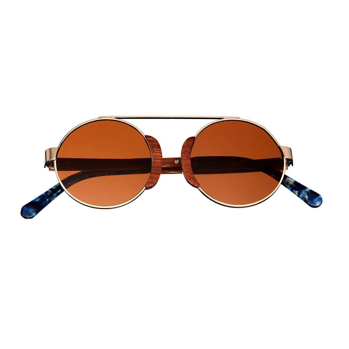 Earth Wood Anakena Polarized Sunglasses - Brown/Brown - ESG038B