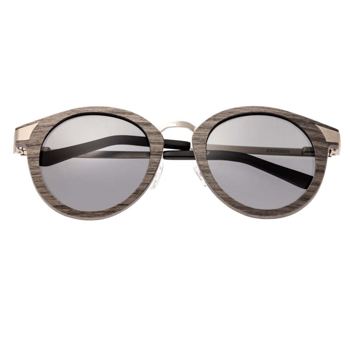 Earth Wood Zale Polarized Sunglasses - Grey/Grey - ESG026GY