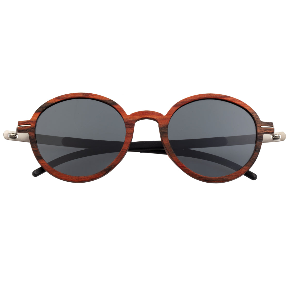 Earth Wood Toco Polarized Sunglasses - Red Rosewood/Black - ESG051RS