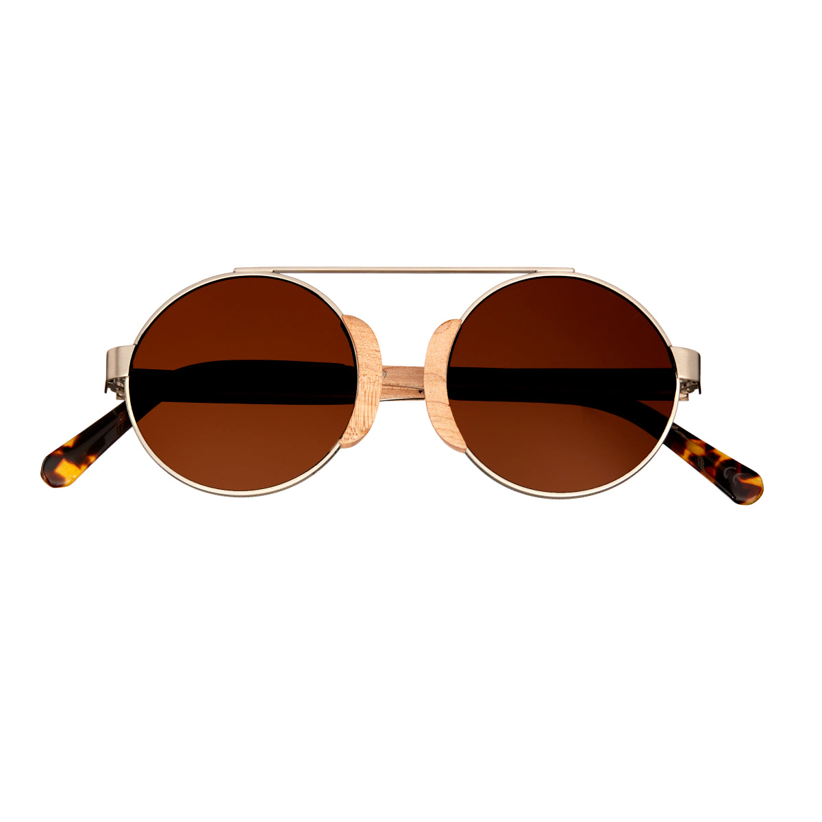 Earth Wood Anakena Polarized Sunglasses - Cedar/Brown - ESG038M