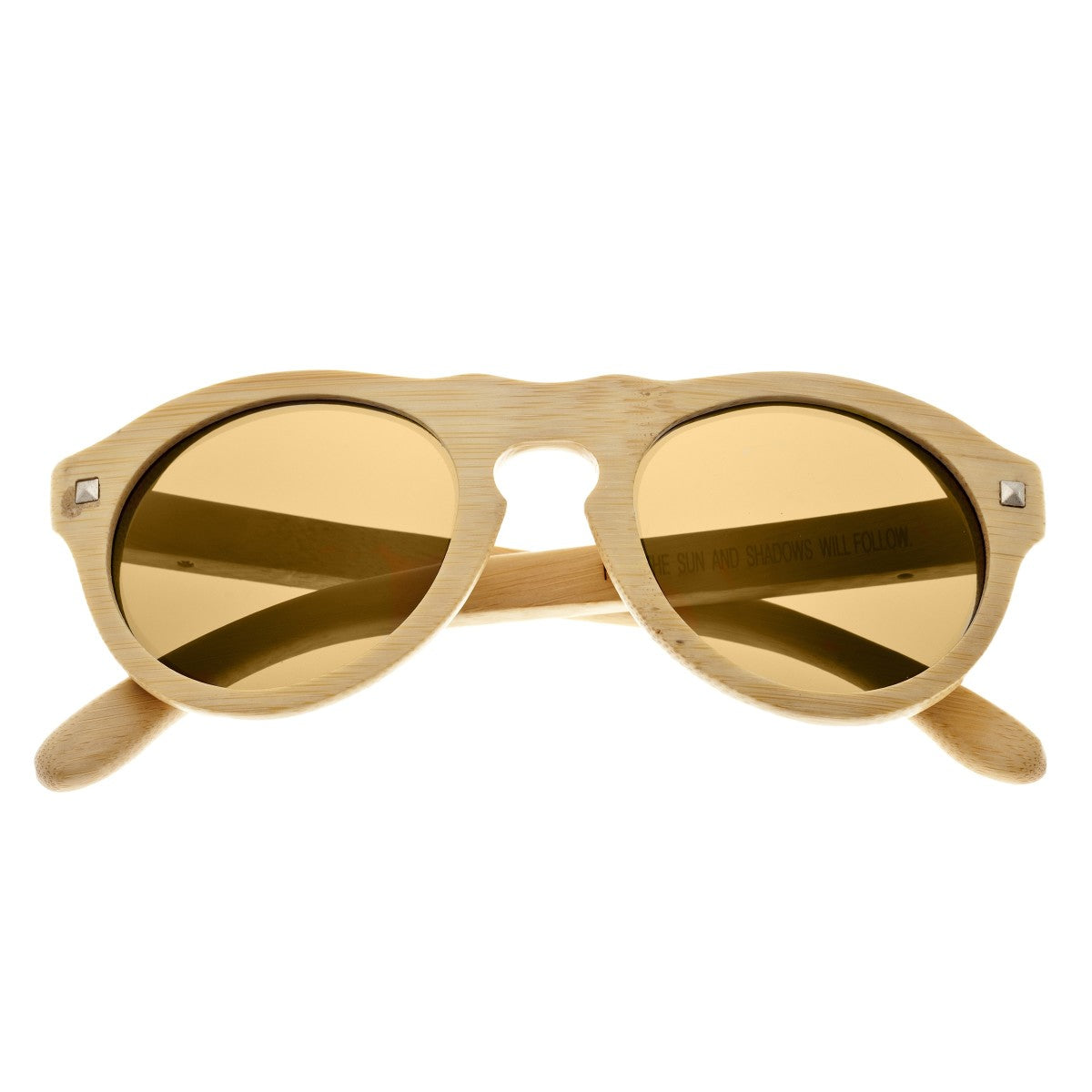 Earth Wood Sunset Polarized Sunglasses - Khaki/Gold - ESG077B