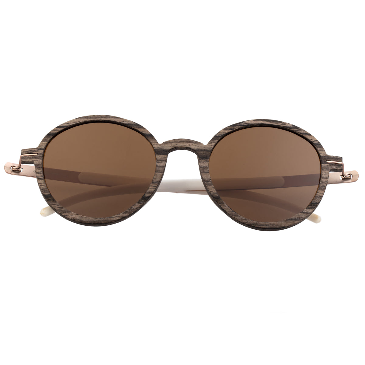 Earth Wood Toco Polarized Sunglasses - Swiss Walnut/Brown - ESG051SR