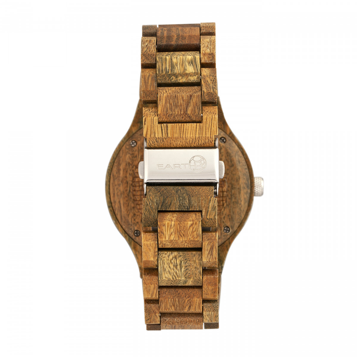 Earth Wood Cherokee Bracelet Watch w/Magnified Date - Olive - ETHEW3404