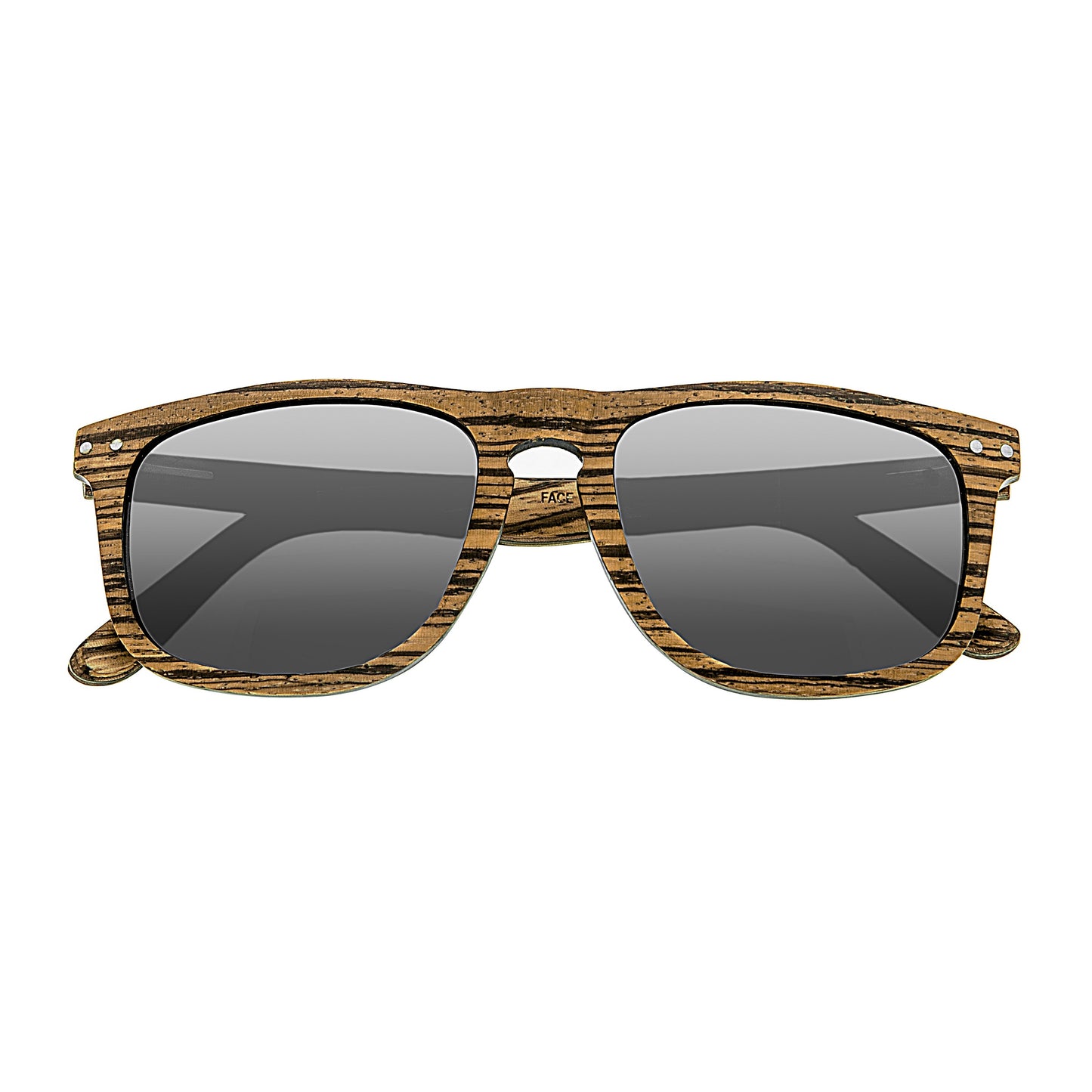 Earth Wood Pacific Polarized Sunglasses - Zebrawood/Grey - ESG008SL