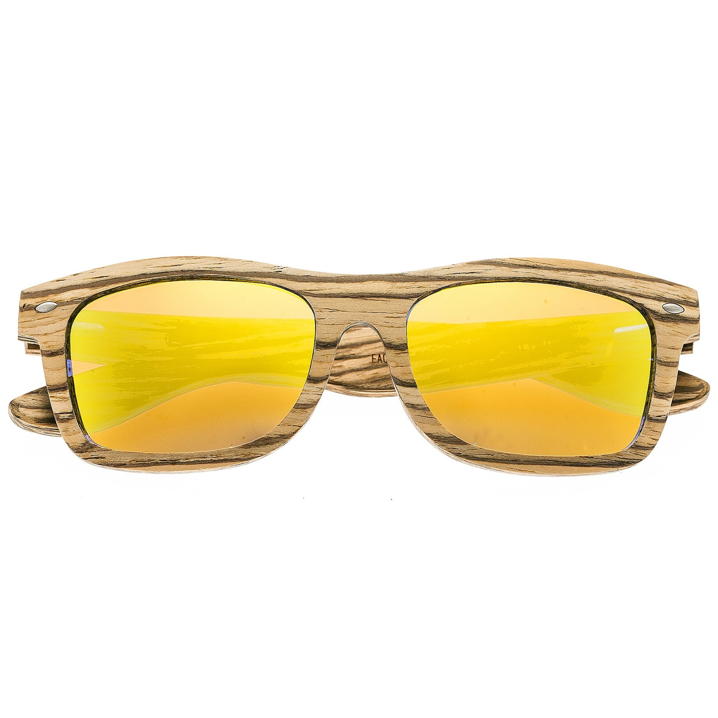 Earth Wood Maya Polarized Sunglasses - Zebrawood/Yellow - ESG005Z