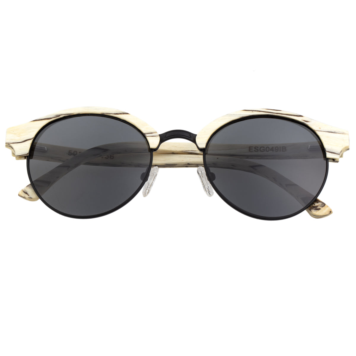 Earth Wood Misty Polarized Sunglasses - Ice Tree/Black - ESG049IB