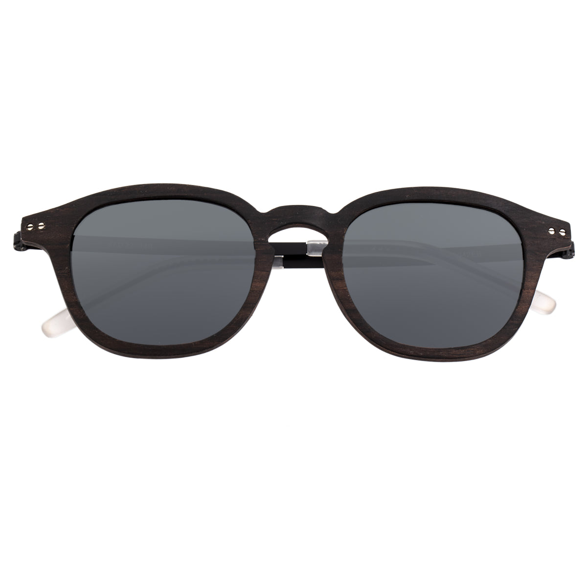 Earth Wood Kavaja Polarized Sunglasses - Ebony/Black - ESG042EB