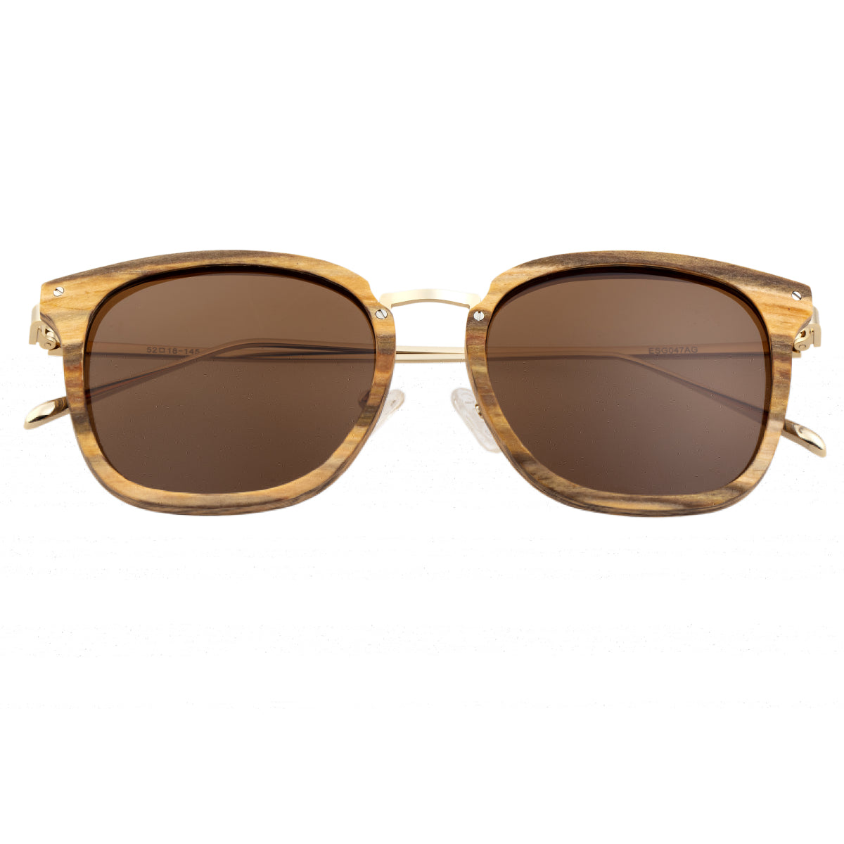 Earth Wood Nosara Polarized Sunglasses - Apple Wood/Brown - ESG047AG