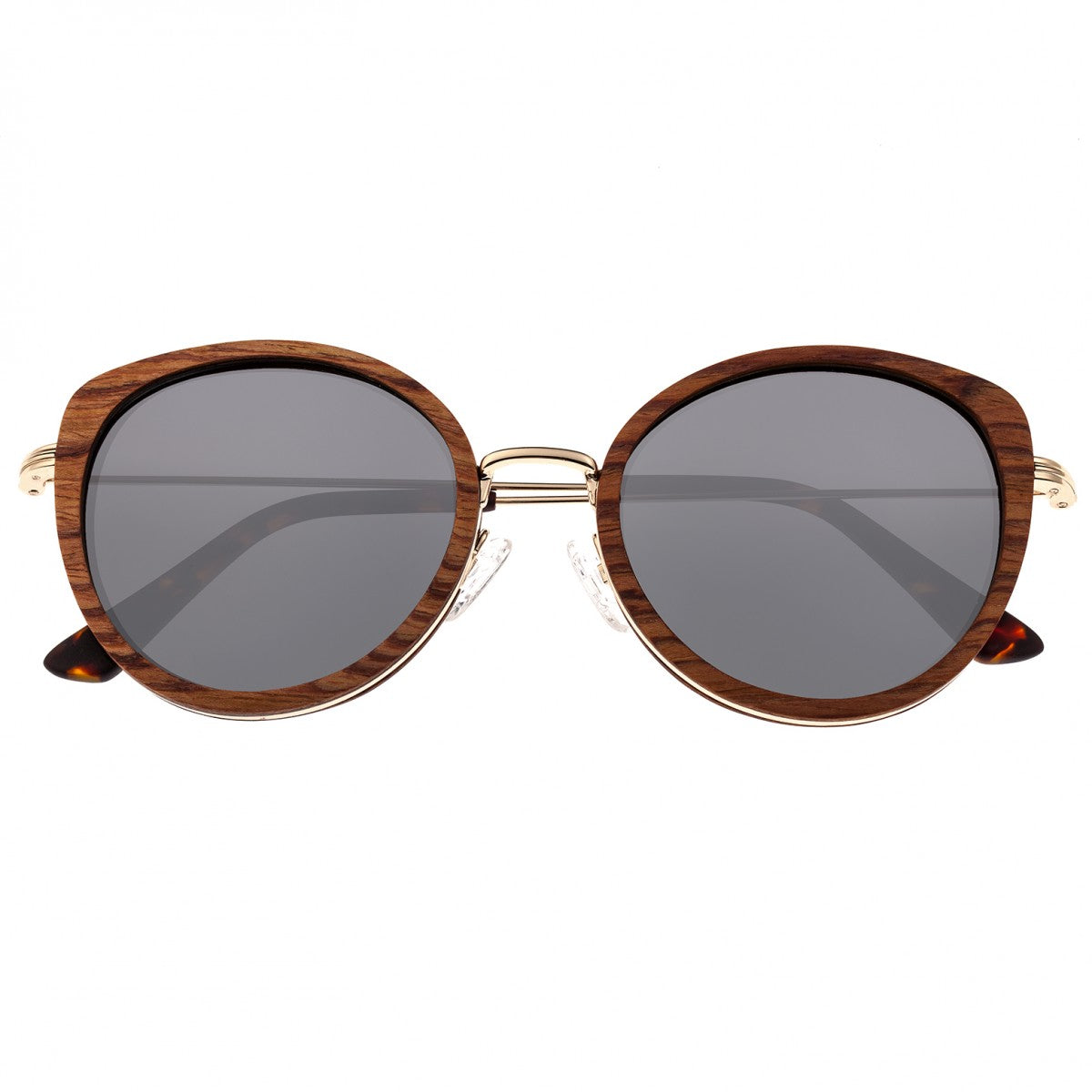 Earth Wood Oreti Polarized Sunglasses - Annato/Silver - ESG037AN