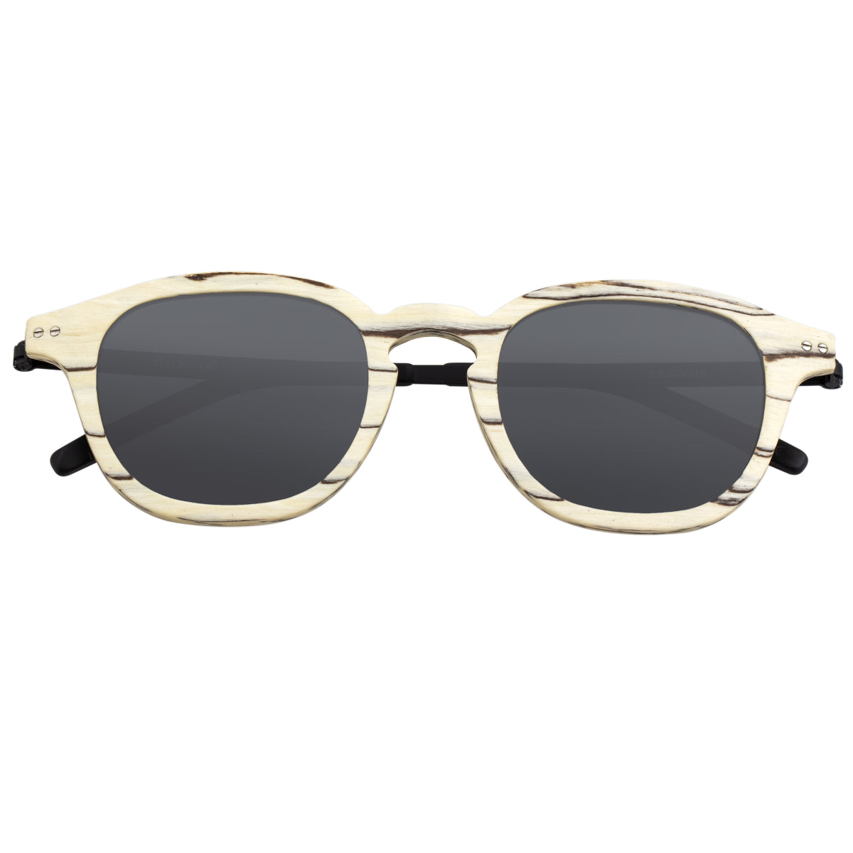 Earth Wood Kavaja Polarized Sunglasses - Ice Tree/Black - ESG042IB