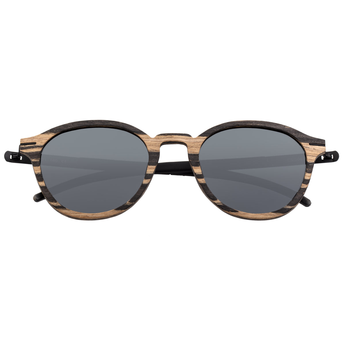 Earth Wood Sabal Polarized Sunglasses - Ebony/Black - ESG044EB
