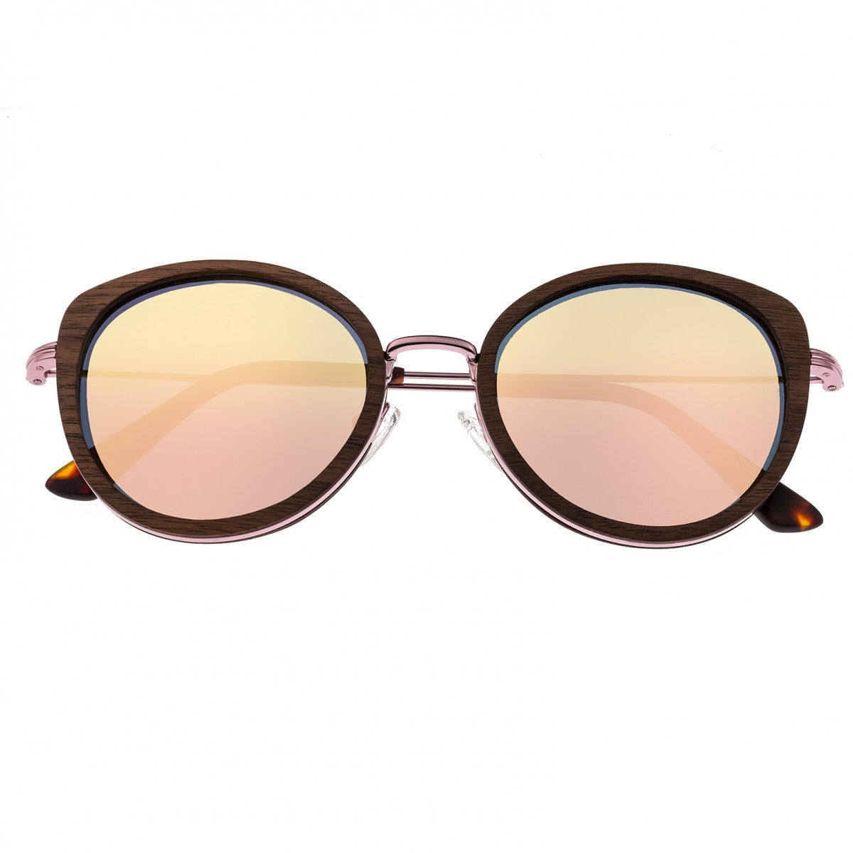 Earth Wood Oreti Polarized Sunglasses - Monzo/Rose Gold - ESG037MN