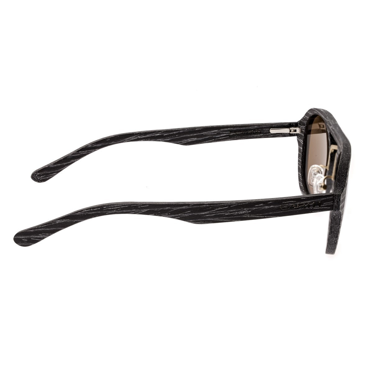 Earth Wood Cruz Polarized Sunglasses - Black Stripe/Gold - ESG023GD