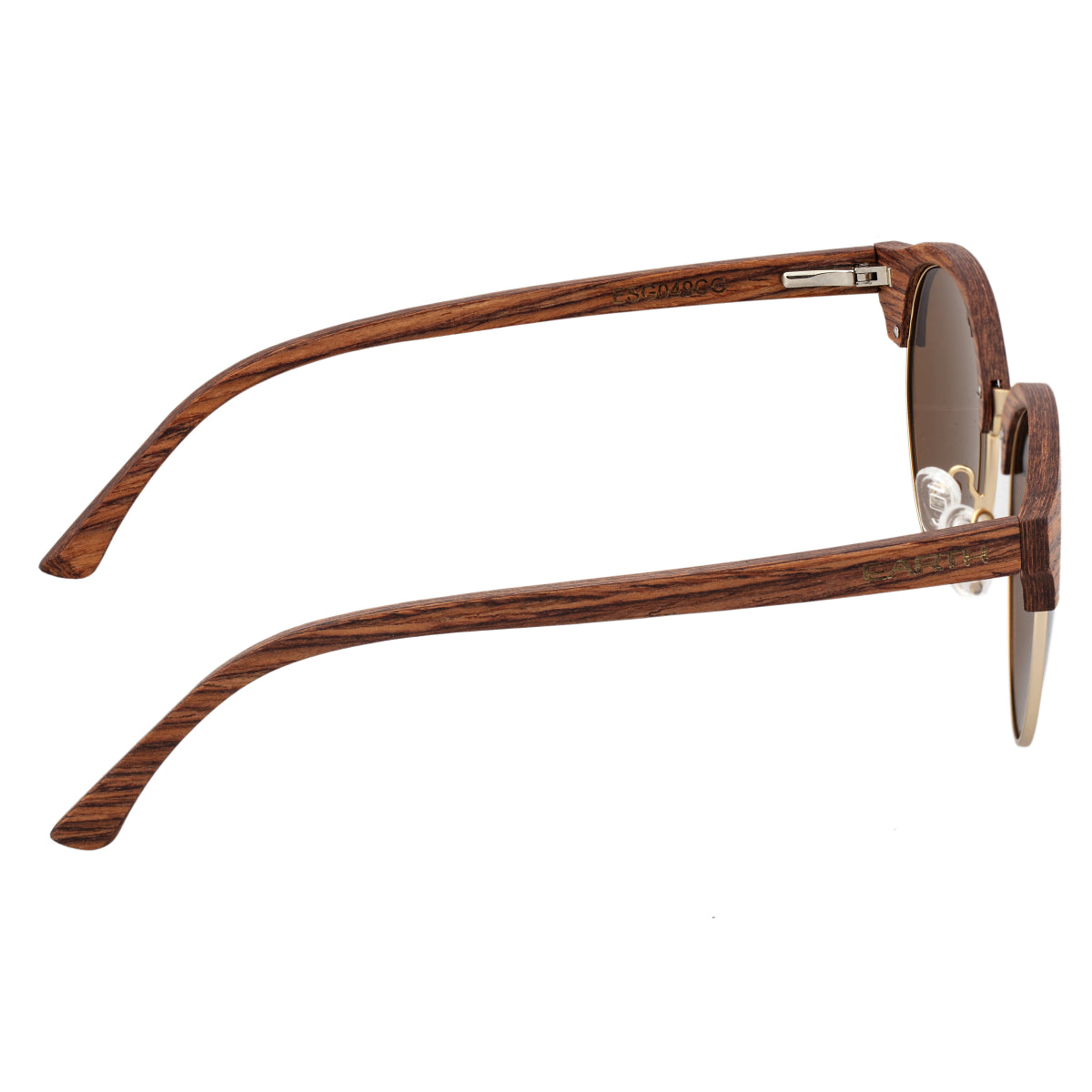 Earth Wood Misty Polarized Sunglasses - Cherry/Brown - ESG049CG