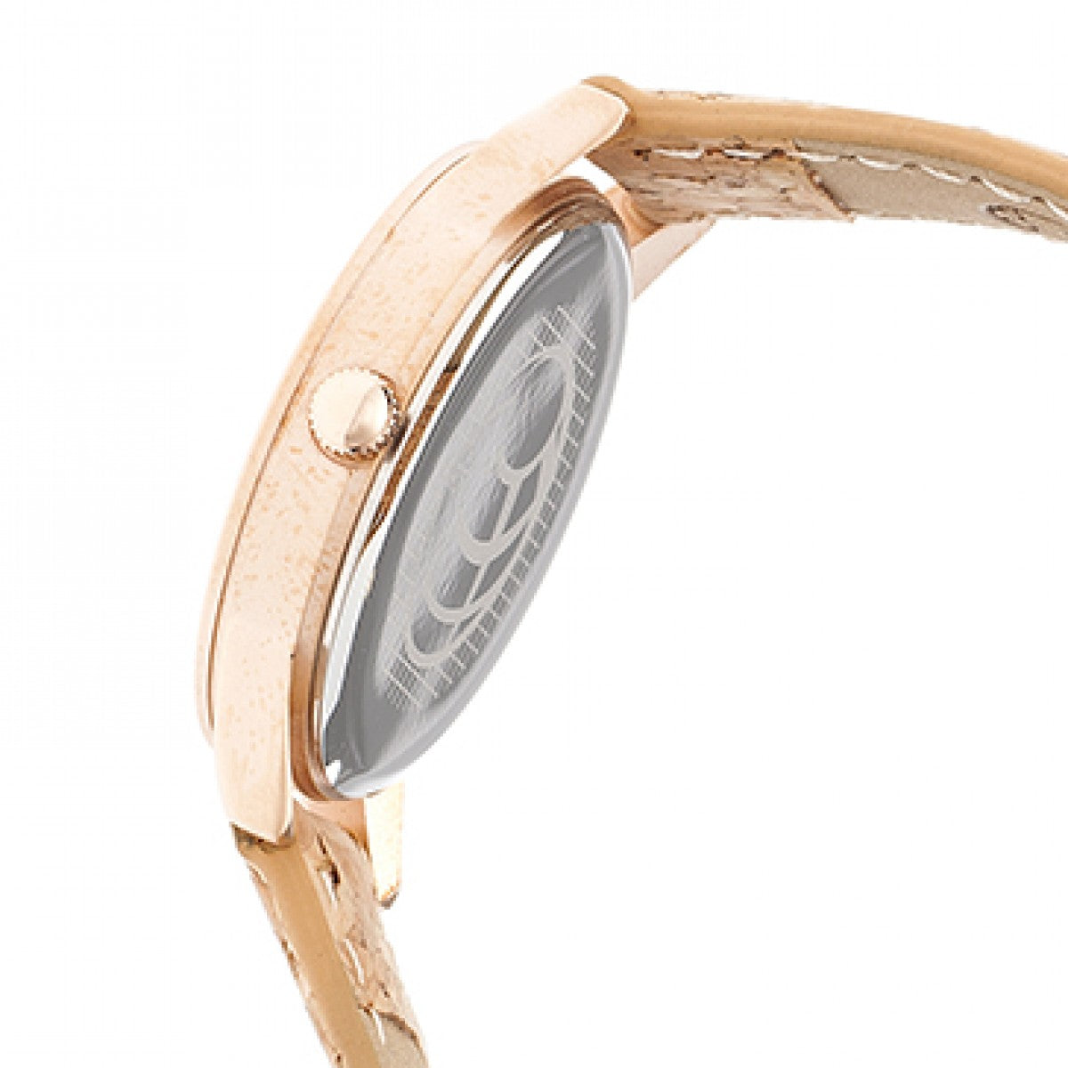 Earth Wood Canopies Leather-Band Watch - Rose Gold/Red - ETHEW2904