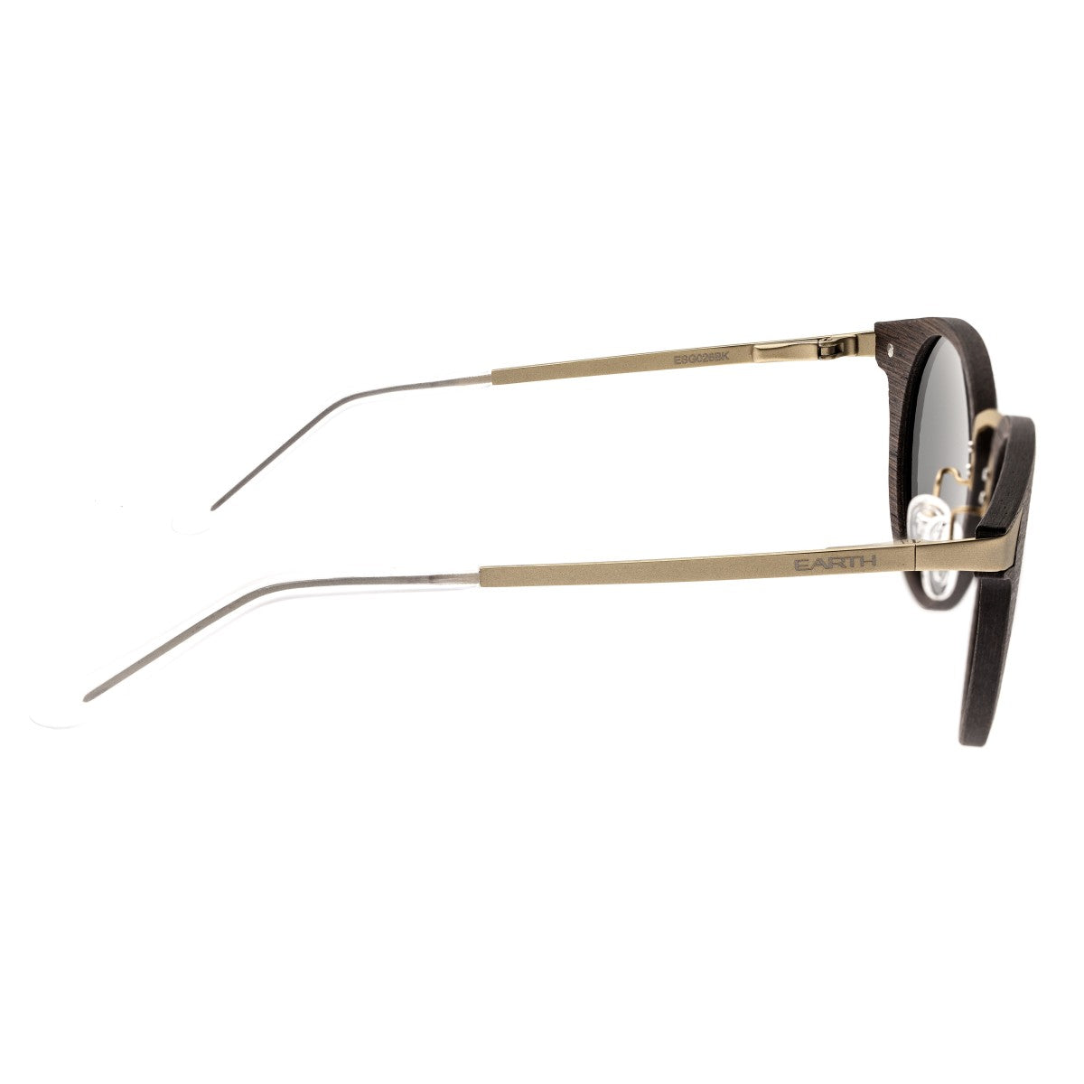 Earth Wood Zale Polarized Sunglasses - Ebony/Black - ESG026BK