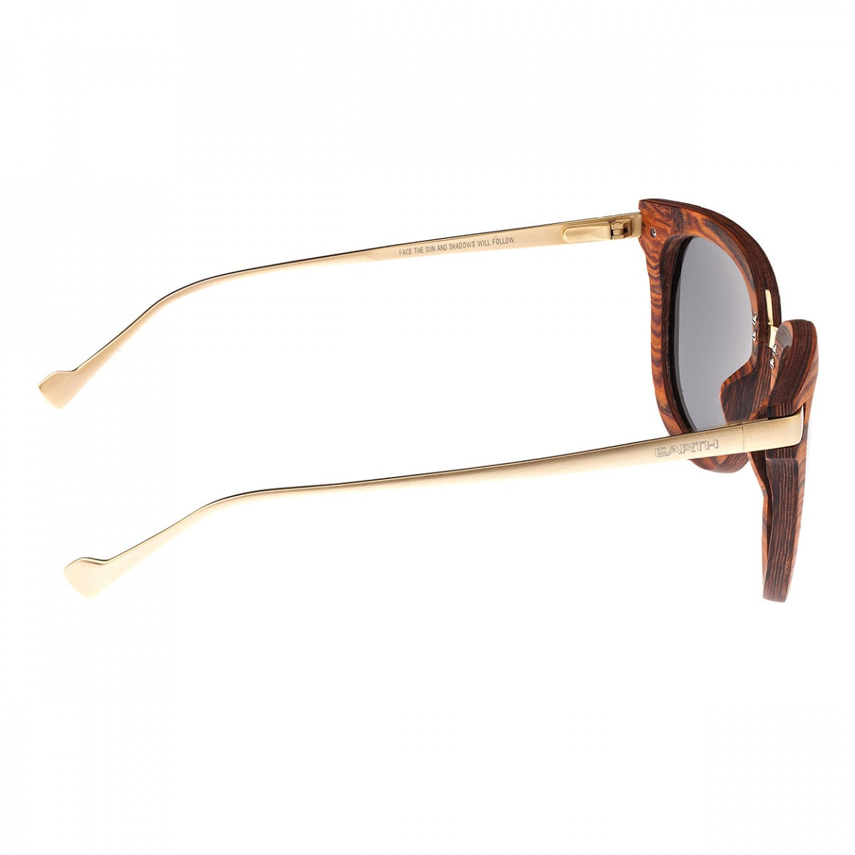 Earth Wood Nissi Polarized Sunglasses - Mahogany/Black - ESG033MG