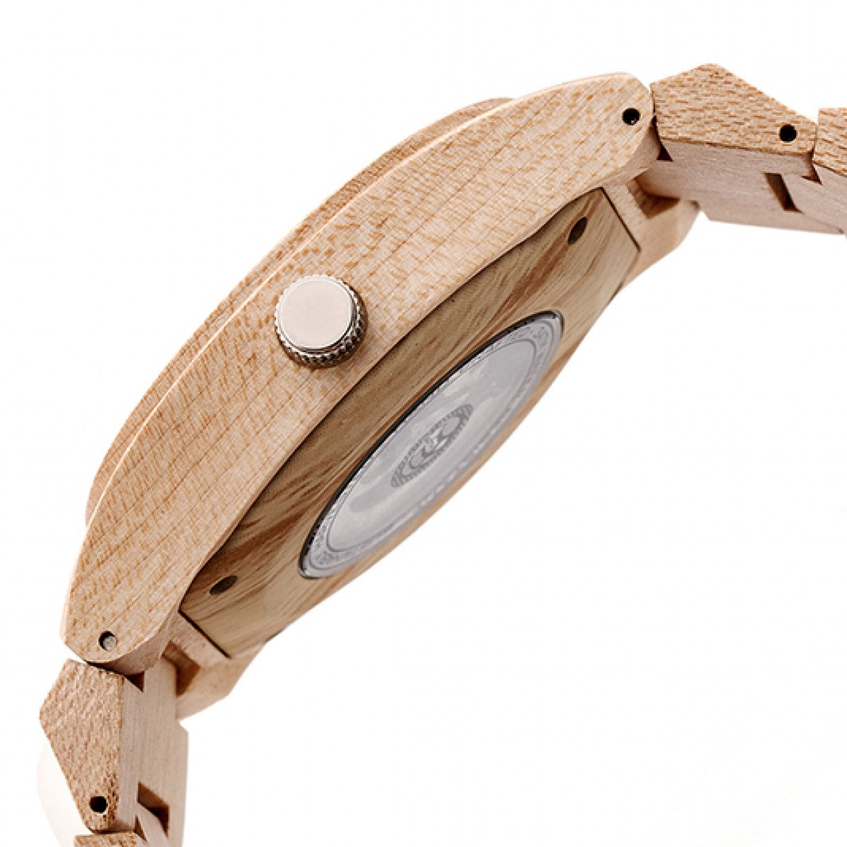 Earth Wood Gobi Automatic Skeleton Bracelet Watch - Khaki/Tan - ETHEW4301