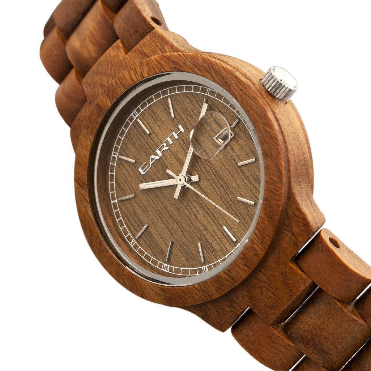 Earth Wood Biscayne Bracelet Watch w/Date - Olive - ETHEW4204