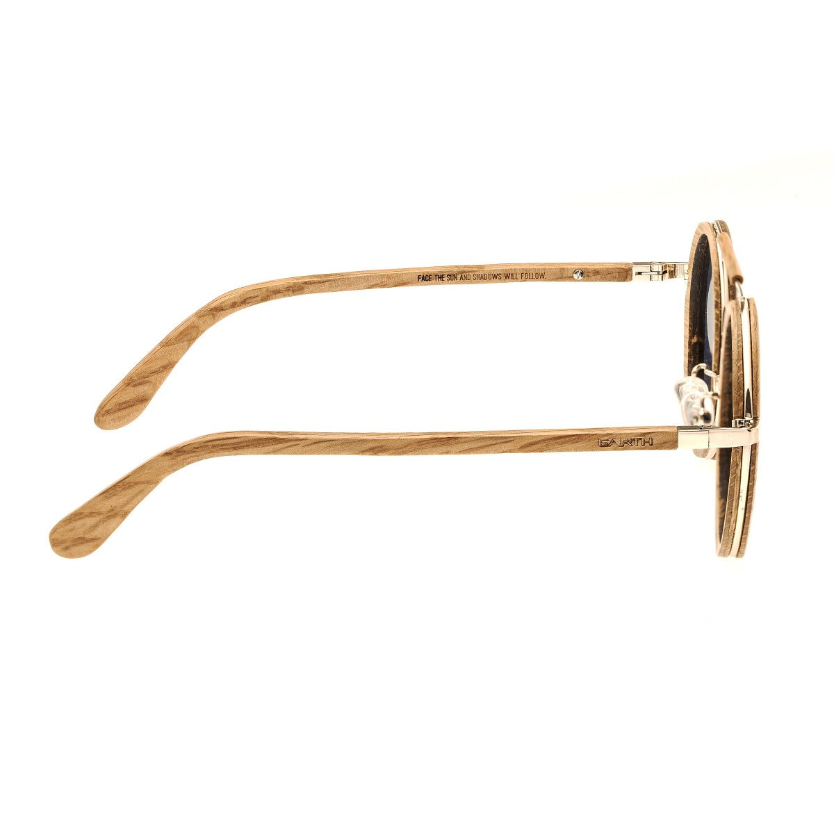 Earth Wood Bondi Polarized Sunglasses - Bamboo/Rose Gold - ESG003W