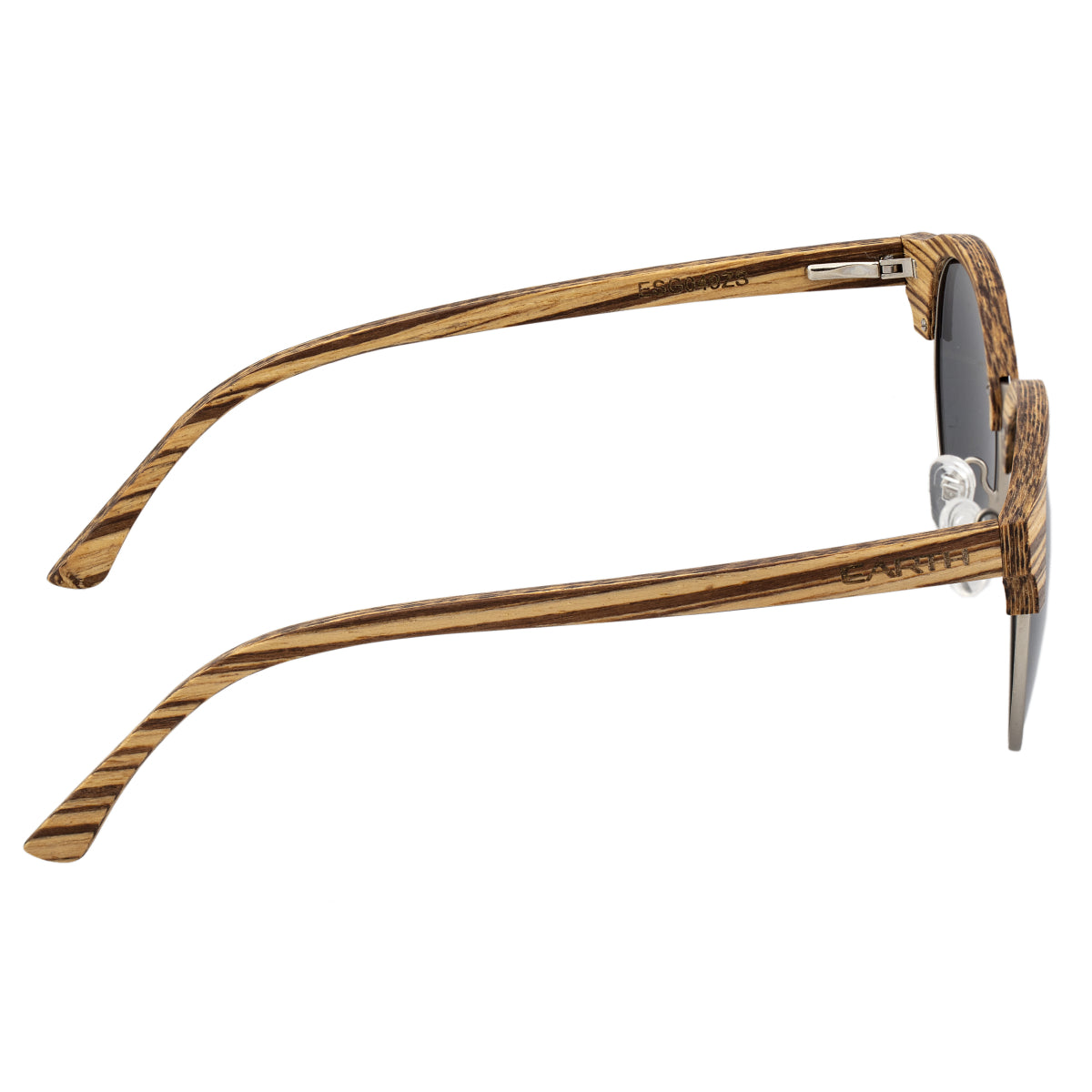 Earth Wood Misty Polarized Sunglasses - Zebrawood/Black - ESG049ZS