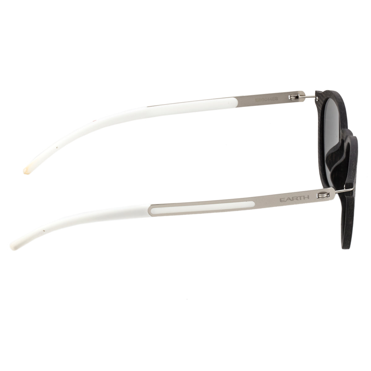 Earth Wood Sabal Polarized Sunglasses - Ebony/Silver - ESG044ES