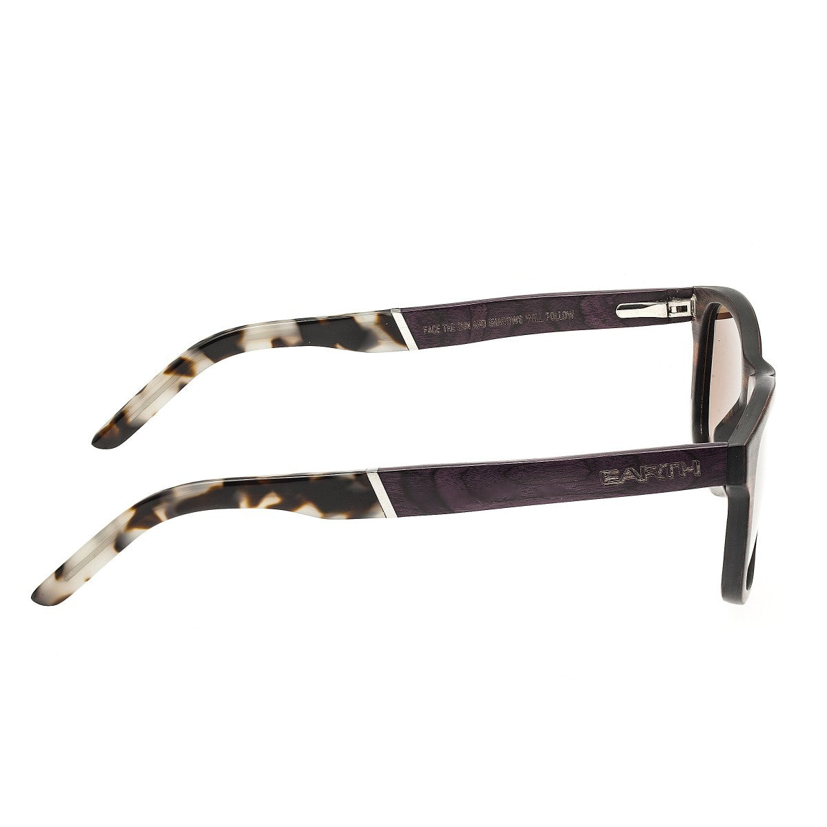 Earth Wood El Nido Polarized Sunglasses - Ebony/Brown - ESG070E