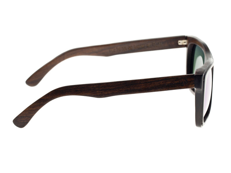 Earth Wood Ona Polarized Sunglasses - Espresso/Green - ESG102E