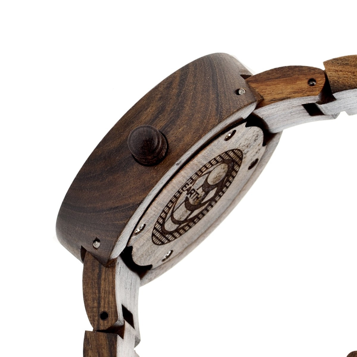 Earth Wood Root Bracelet Watch- Dark Brown - ETHEW2502