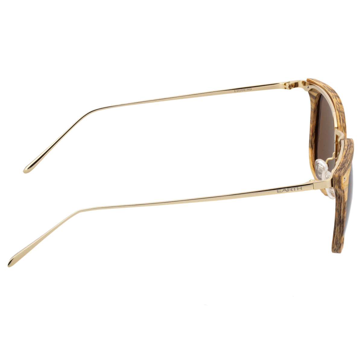 Earth Wood Nosara Polarized Sunglasses - Apple Wood/Brown - ESG047AG