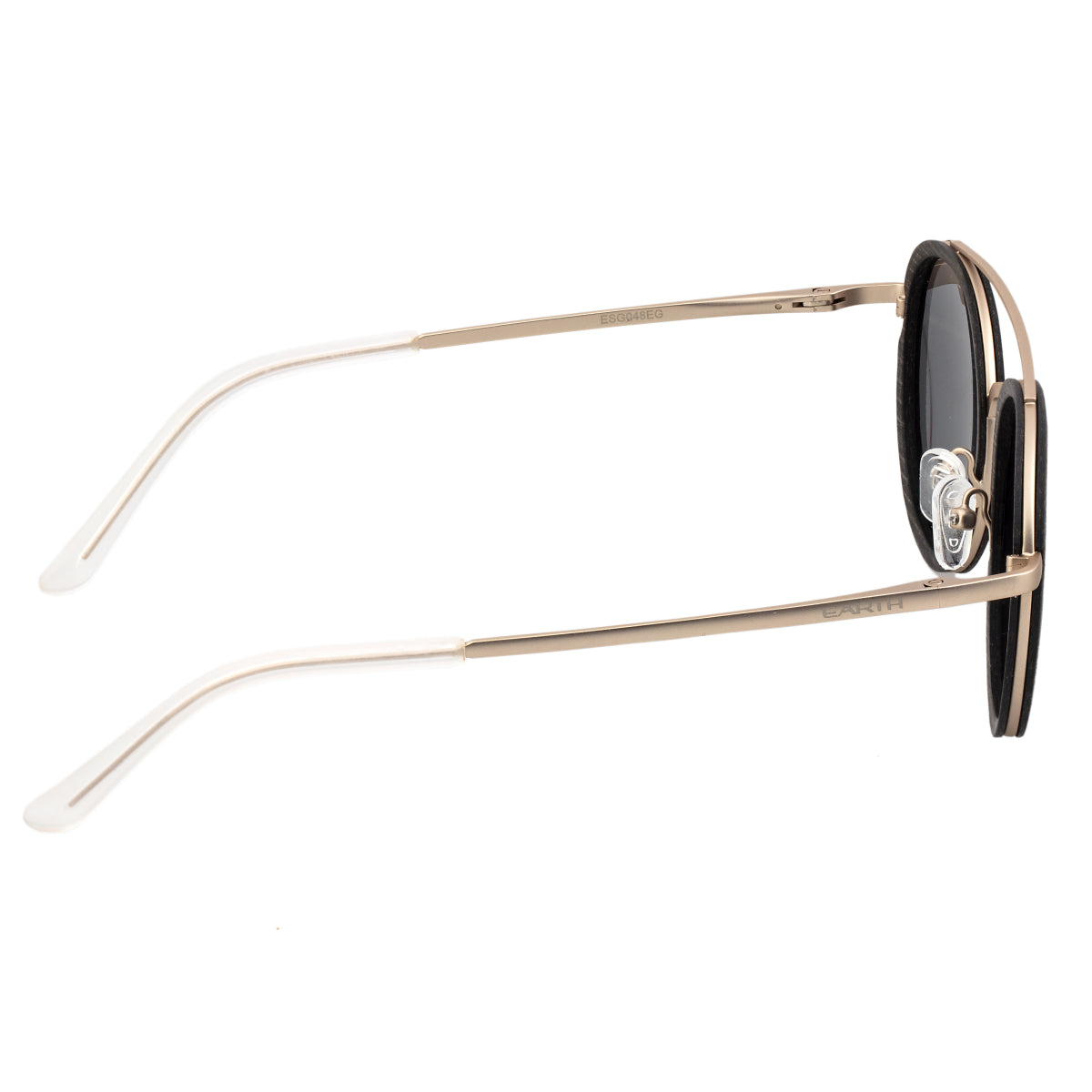 Earth Wood Binz Polarized Sunglasses - Ebony/Black - ESG048EG