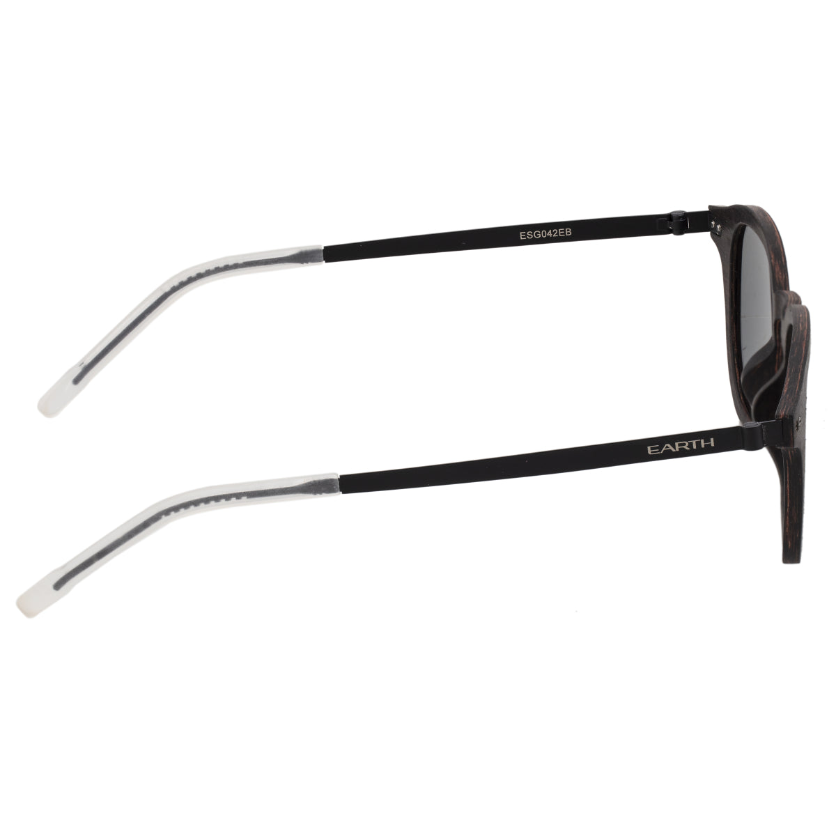 Earth Wood Kavaja Polarized Sunglasses - Ebony/Black - ESG042EB