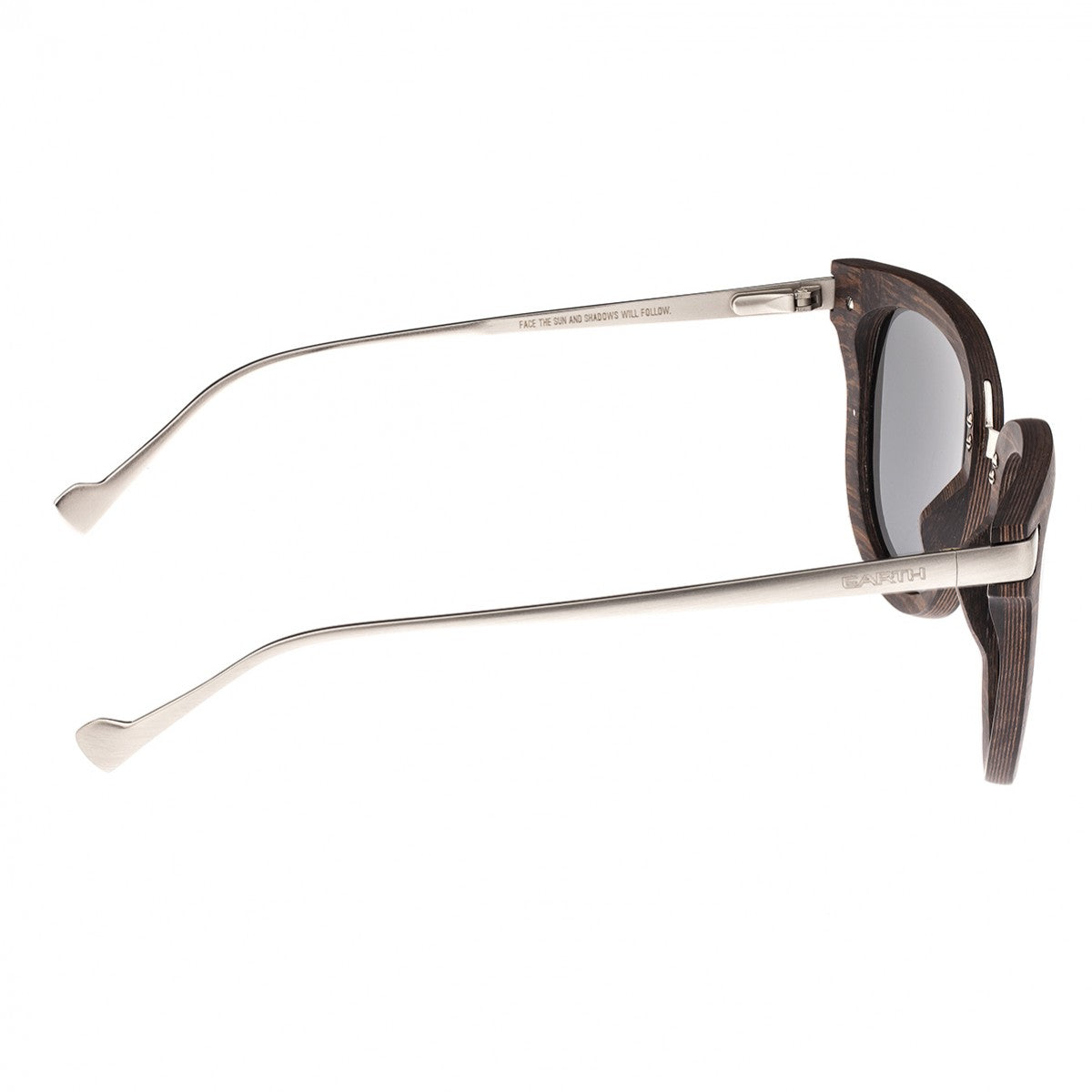 Earth Wood Nissi Polarized Sunglasses - Brown Zebra/Black - ESG033BZ