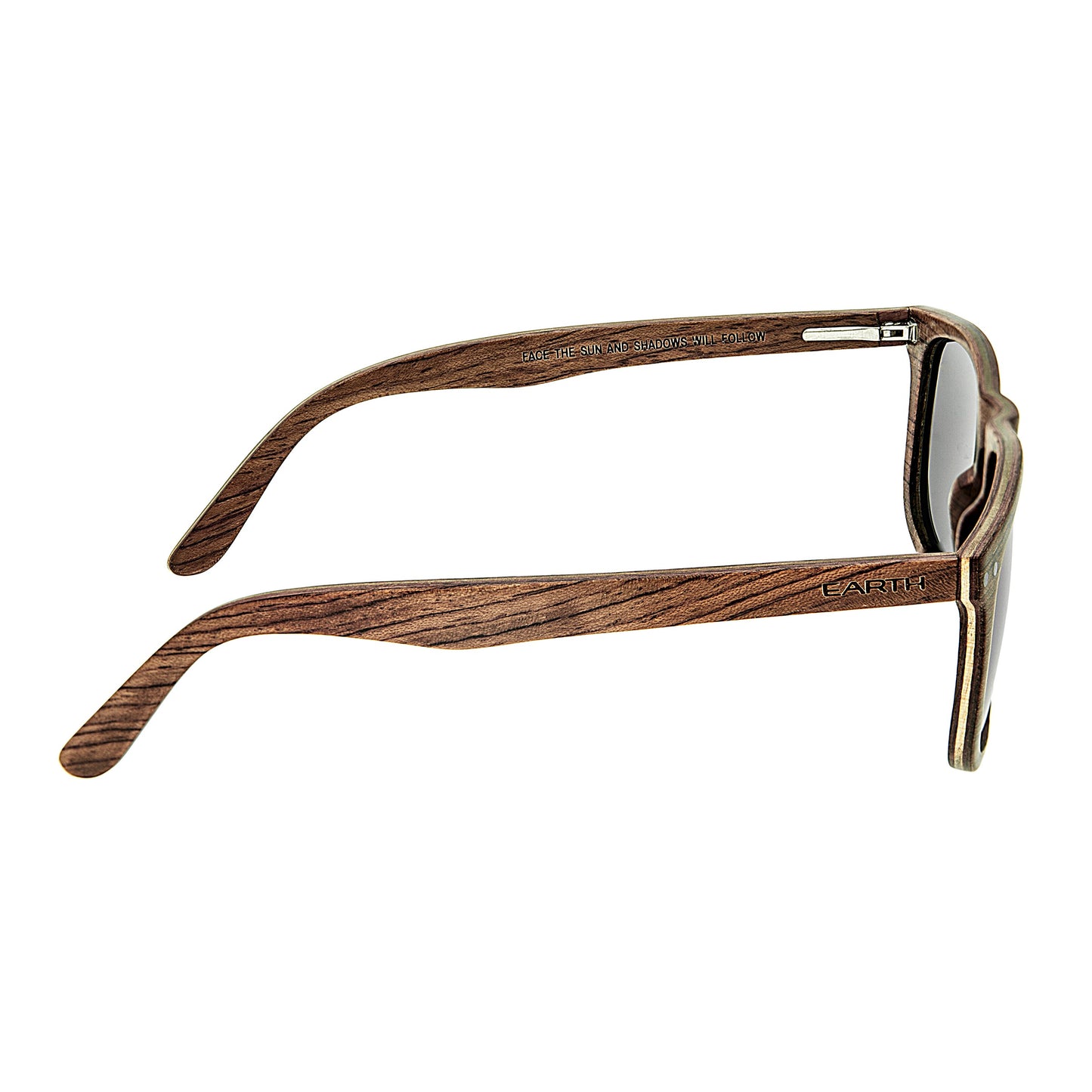 Earth Wood Pacific Polarized Sunglasses - Brown/Blue - ESG008BL