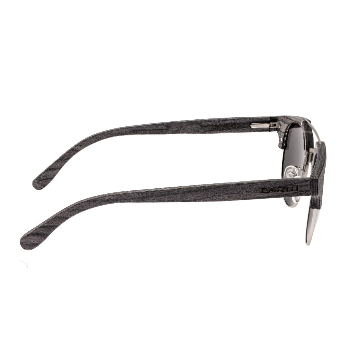 Earth Wood Kai Polarized Sunglasses - Grey/Silver - ESG024SL