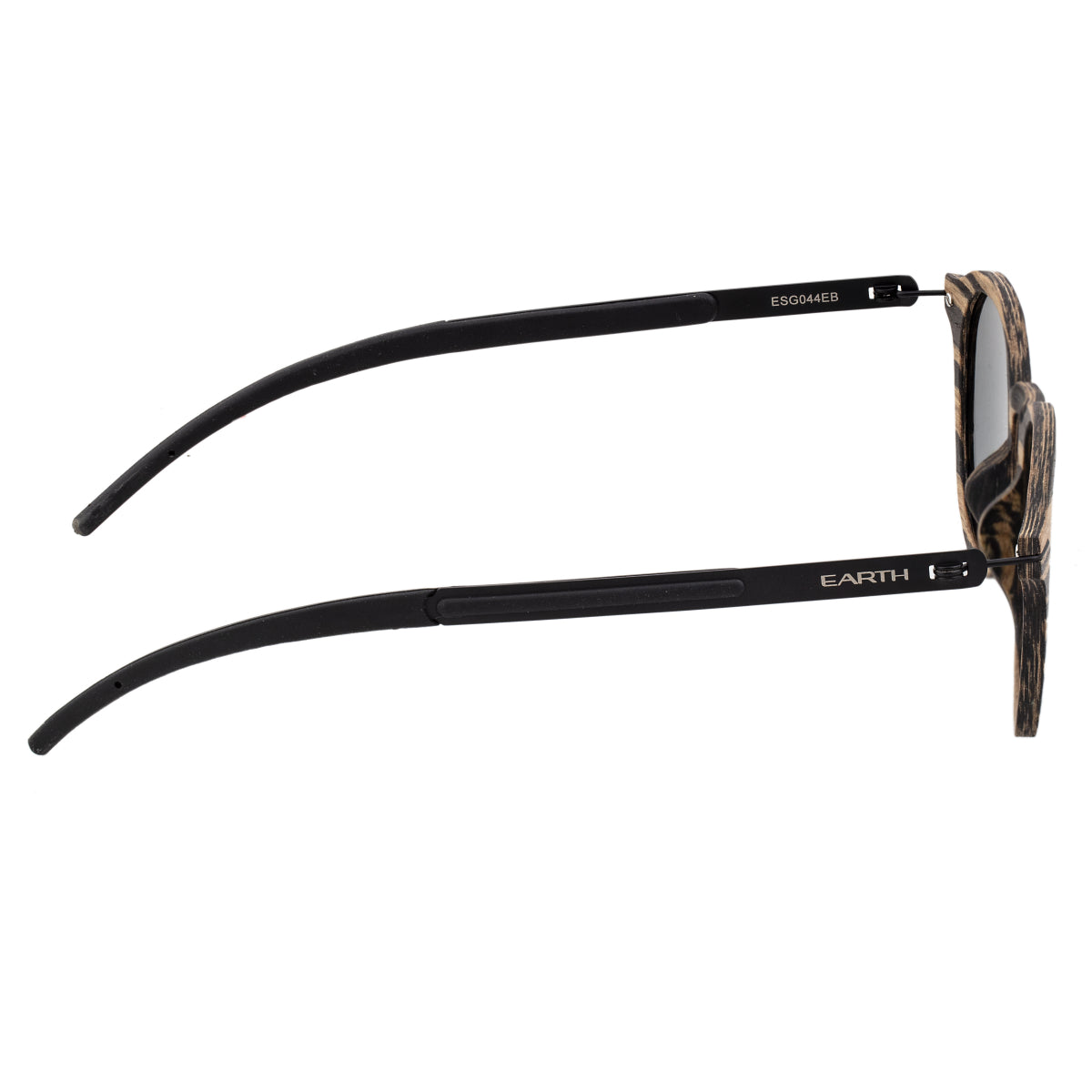 Earth Wood Sabal Polarized Sunglasses - Ebony/Black - ESG044EB