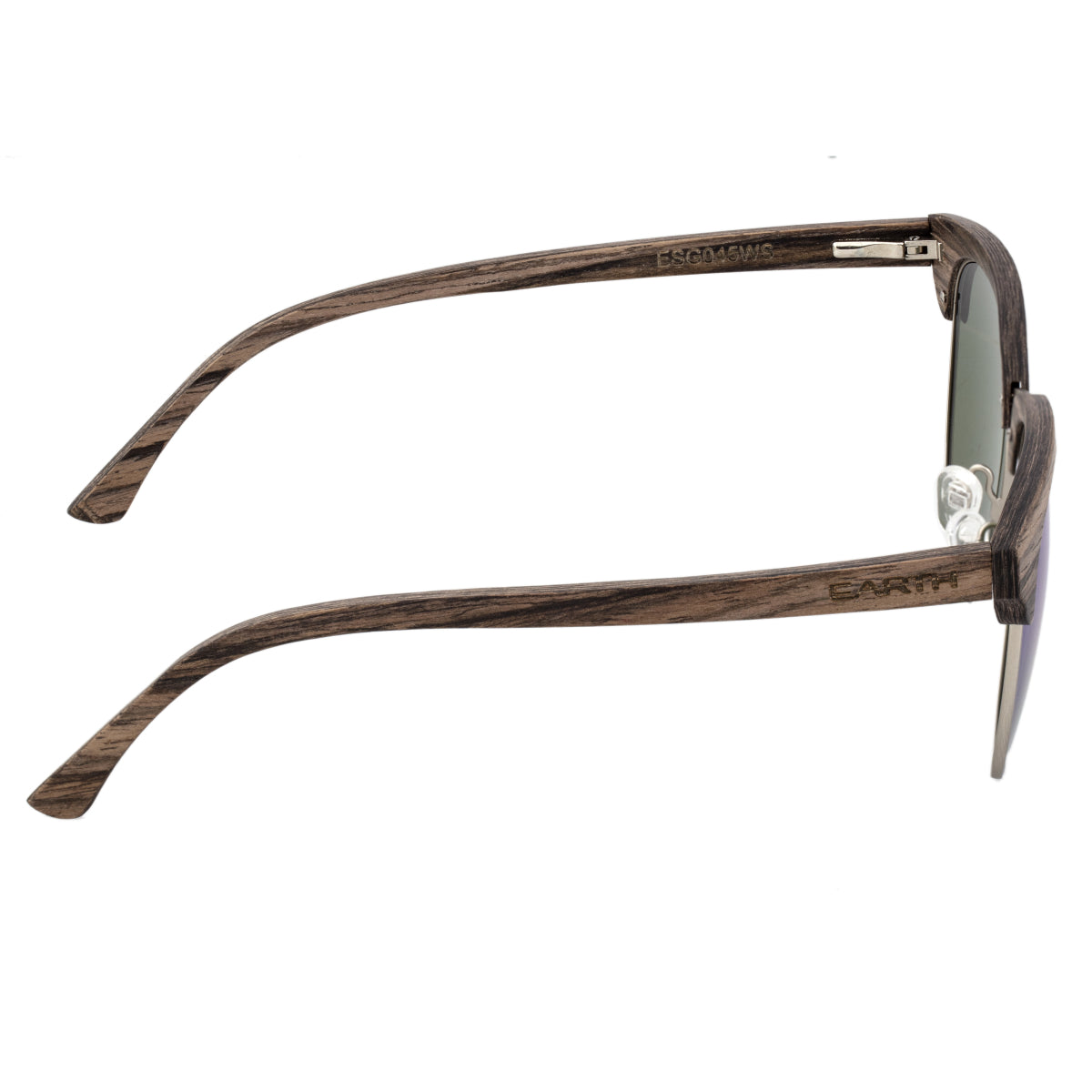 Earth Wood Sassel Polarized Sunglasses - Swiss Walnut/Blue - ESG045WS