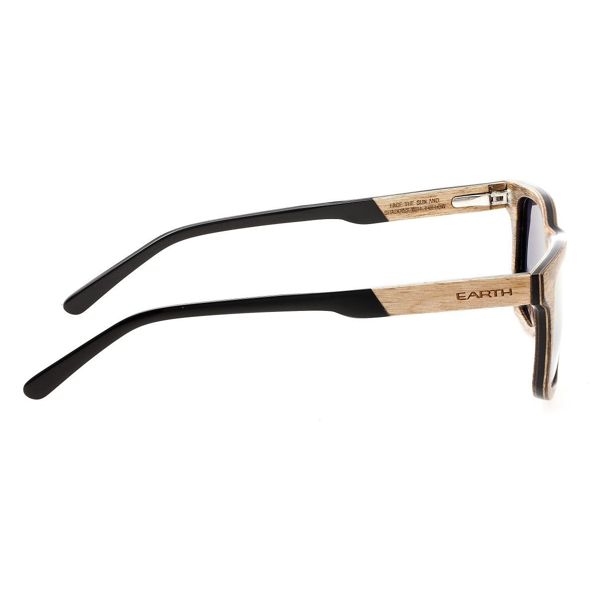 Earth Wood Tide Polarized Sunglasses - Brown/Gold-Yellow - ESG009GD